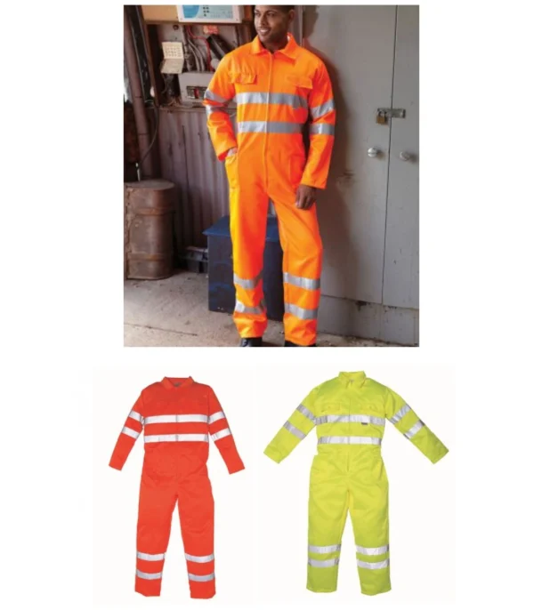 YK303 Hi-Vis Poly/cotton Coverall